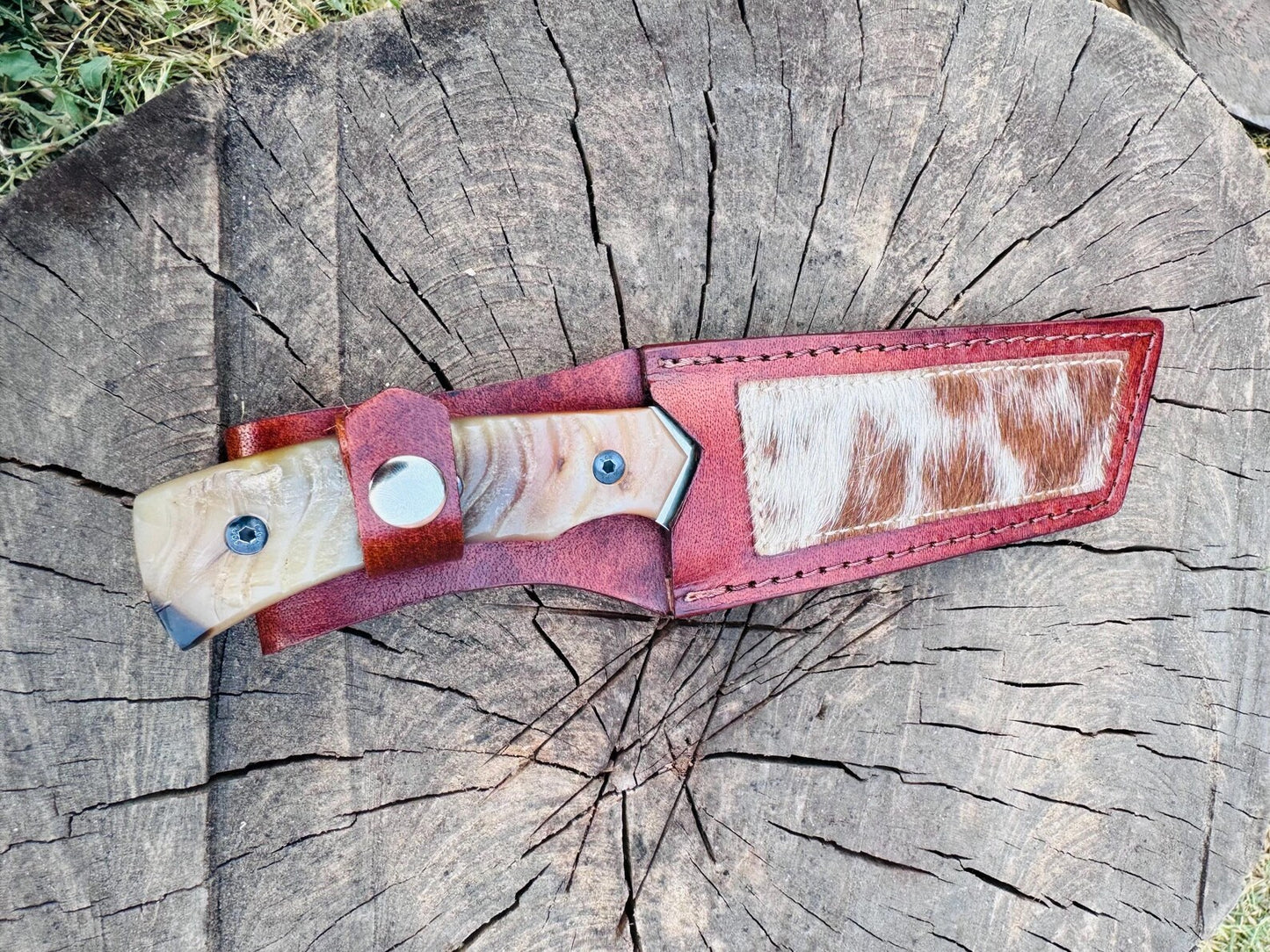 J2 Steel Tanto Knife 9" – Ram Horn Handle Mirror Polish | DRSKNIVES HUB