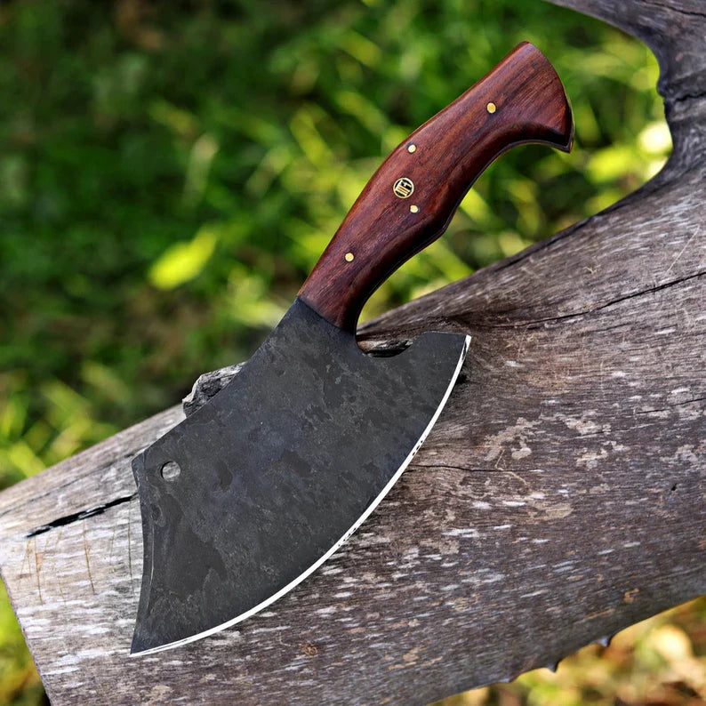 Custom Handmade Cleaver Knife, Meat Chopper, Splitter, Perfect Gift on Halloween & Anniversary for Him
