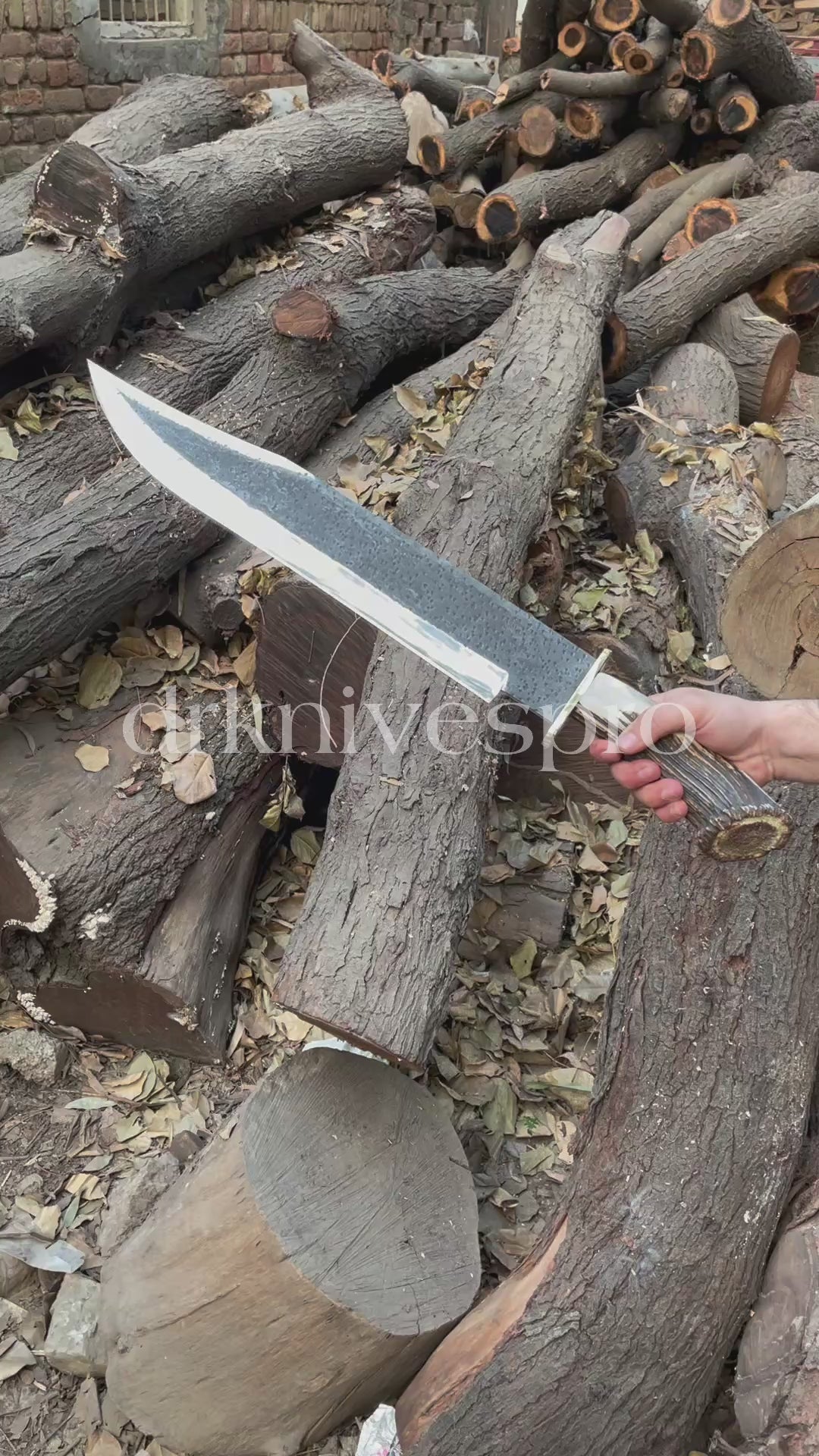 Heavy-Duty Carbon Steel Bowie Knife | Antler Horn Handle | | DRSKNIVES HUB