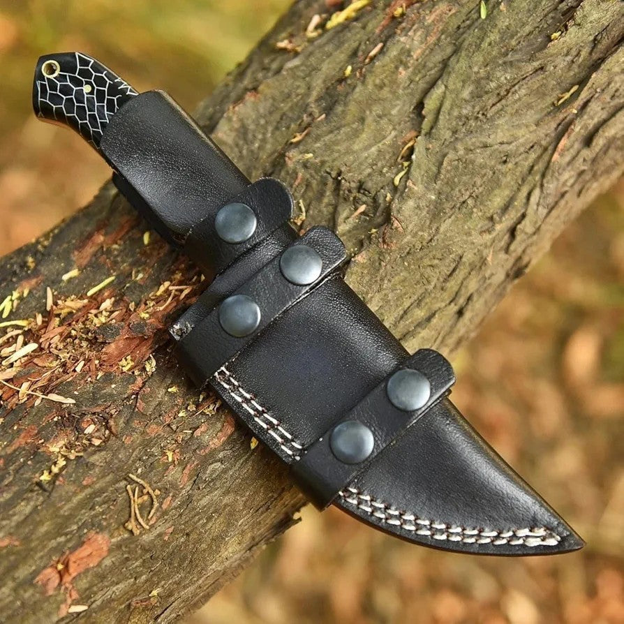 Stainless Steel Hunting Knife 9" – Honeycomb Corelon Handle | DRSKNIVES HUB