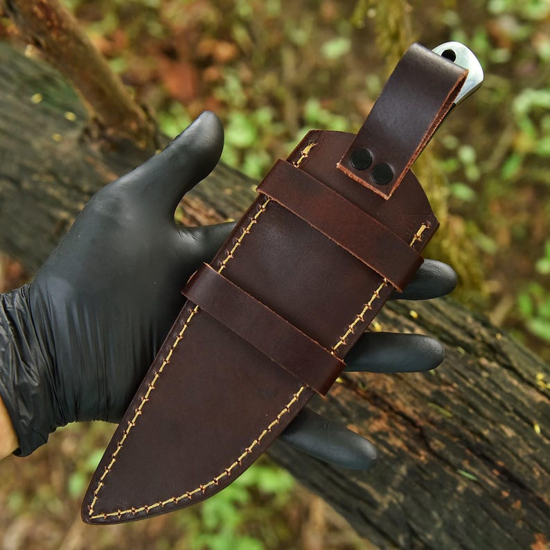 Hand forged Stainless Steel Hunting tanto knife with sheath