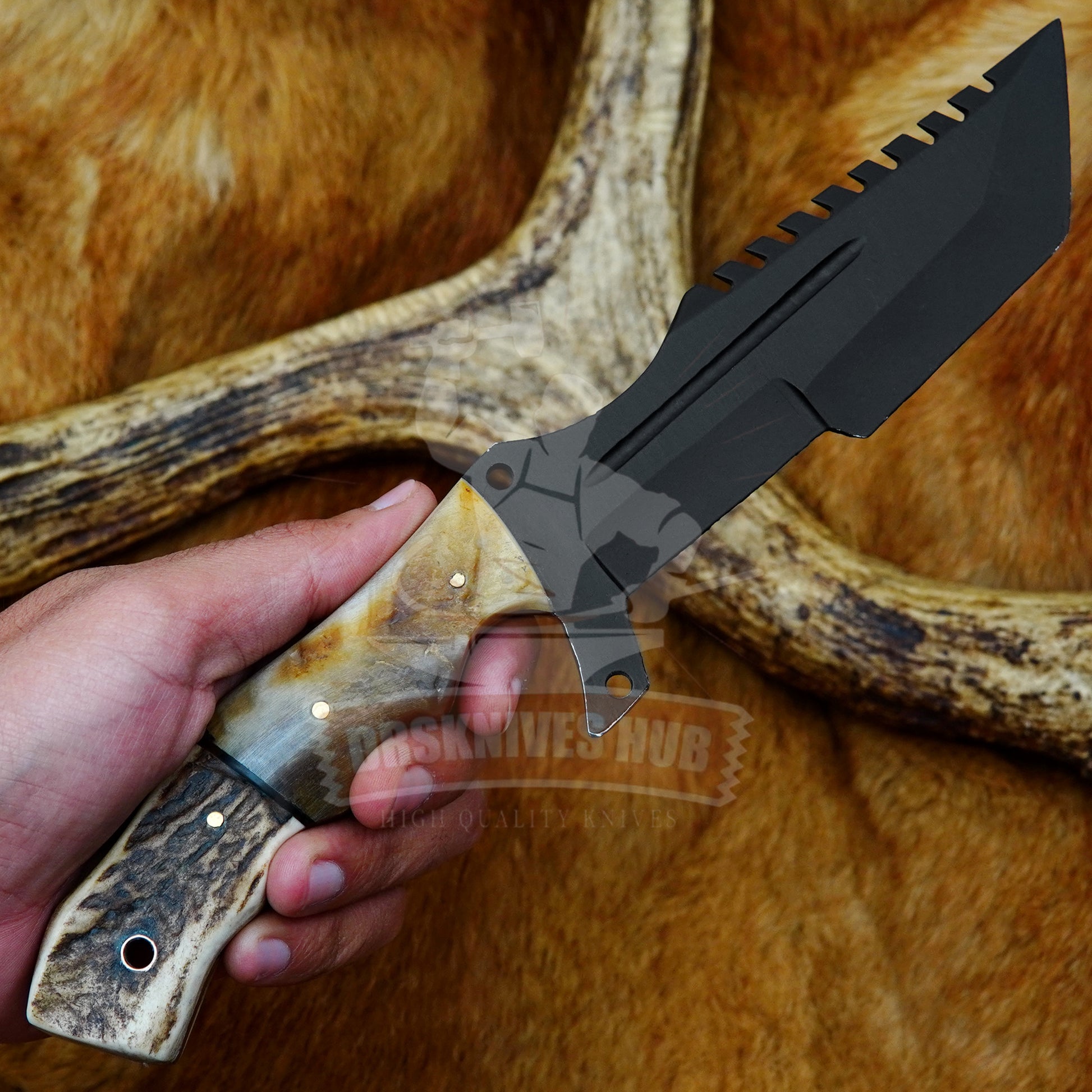Carbon Steel Tracker Knife 10.5"