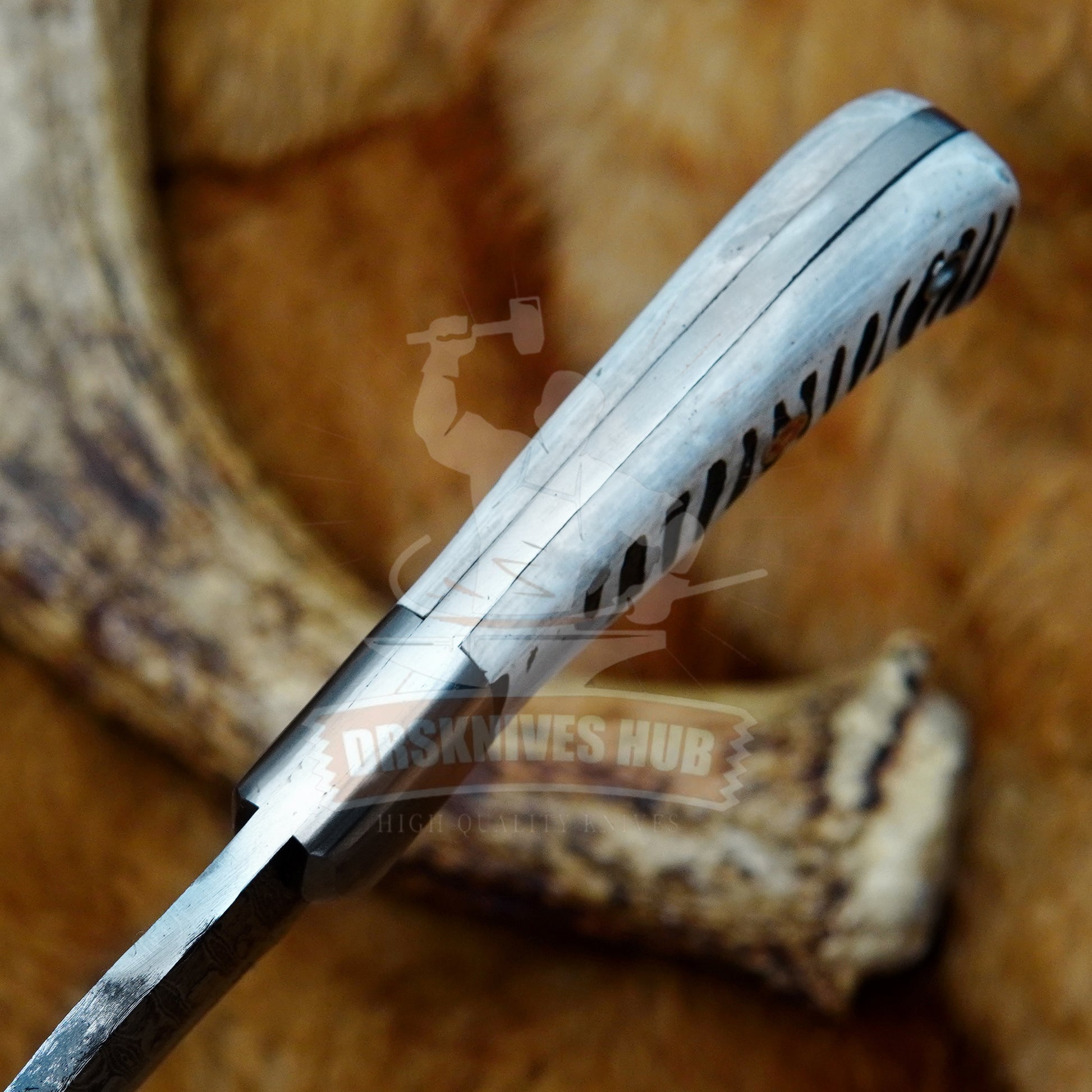 Damascus Hunting Knife 10"