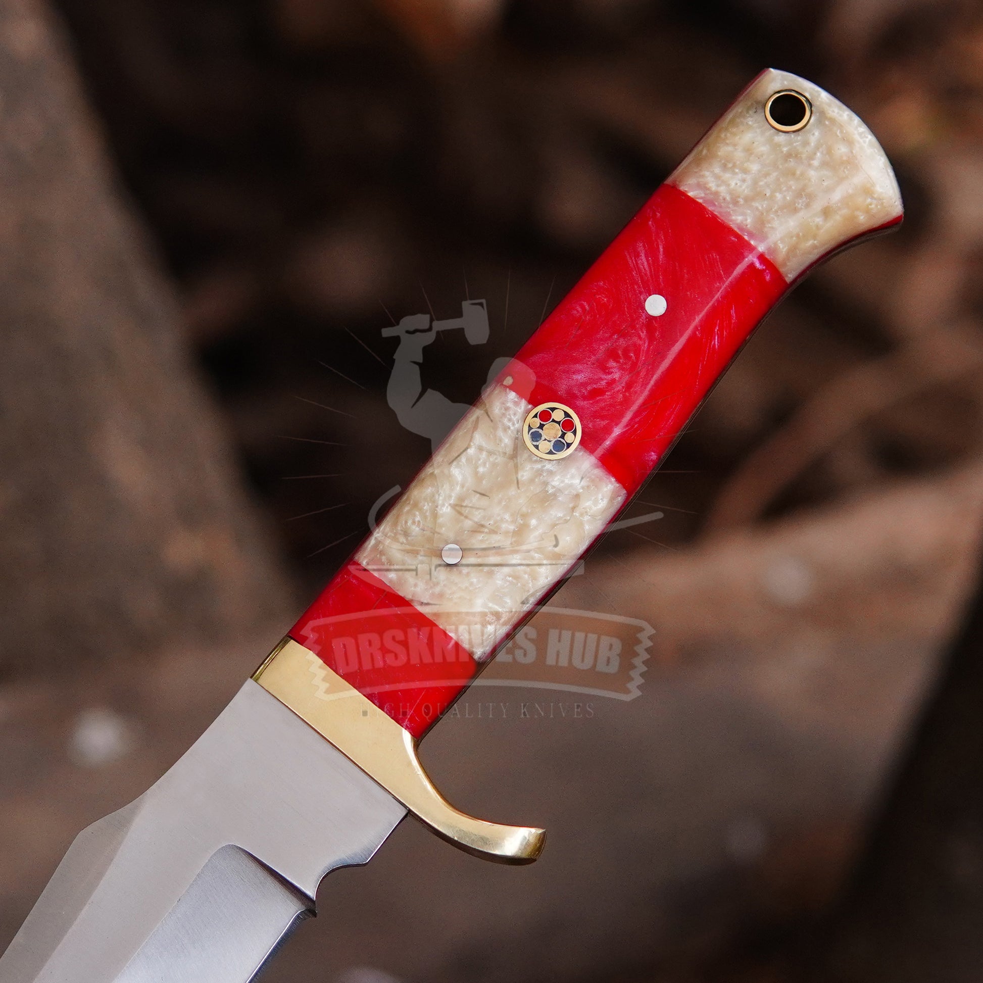 D2 Steel Hunting Knife 10" 