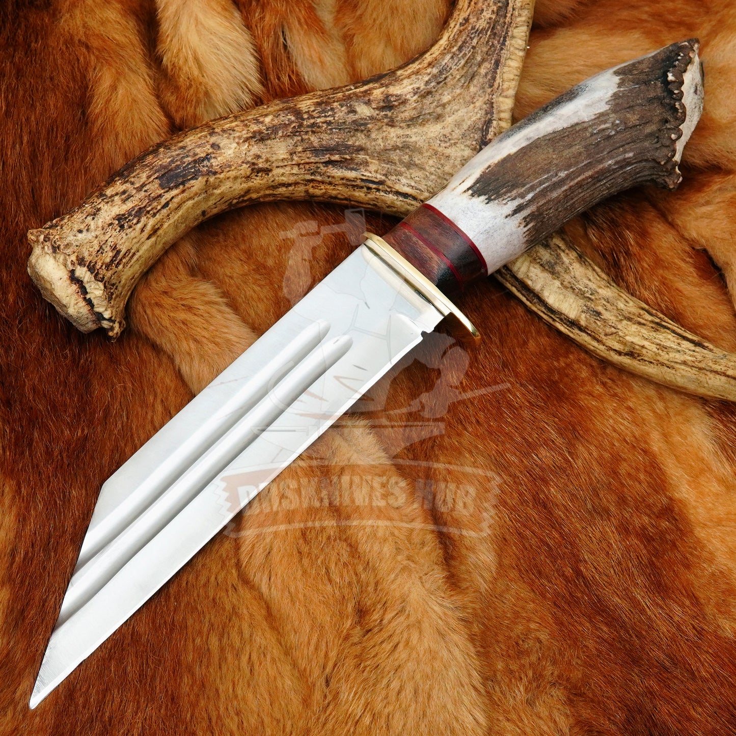 Viking Seax Knife 14" – D2 Steel Antler Handle | DRSKNIVES HUB