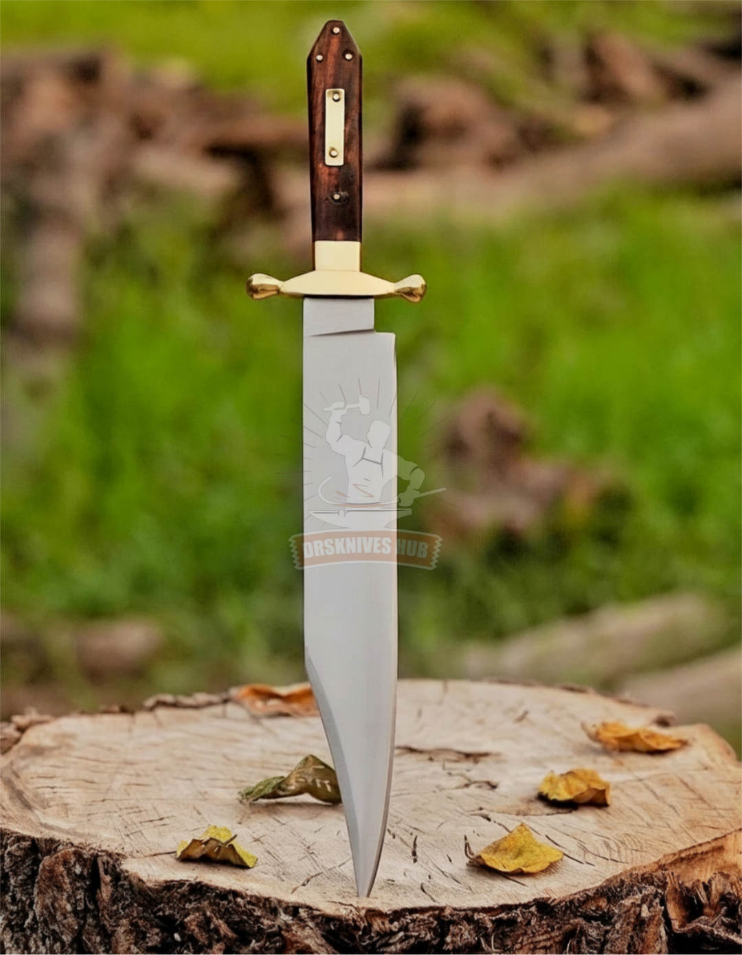 James Bowie Handmade D2 Steel Blade With Leather Sheath Cover