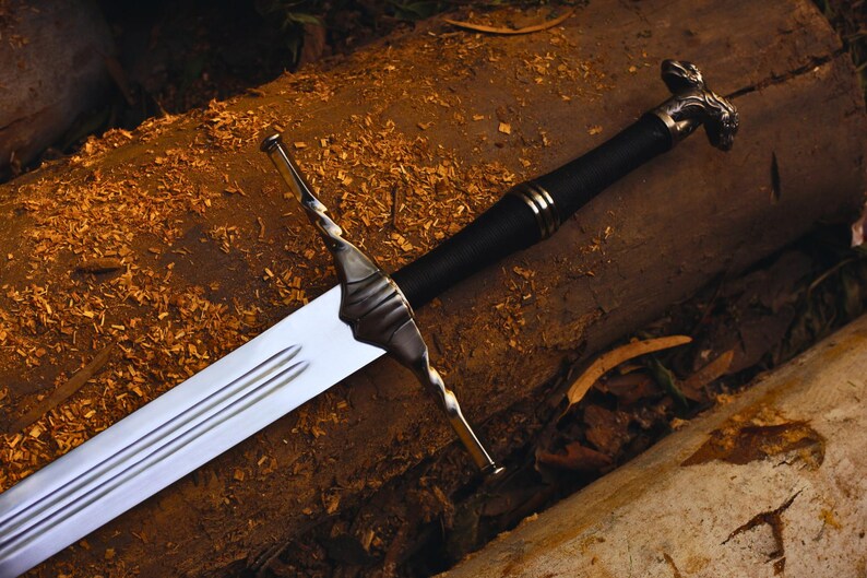 Witcher Sword Handmade Stainless Steel Blade Sword With Leather Sheath Cover