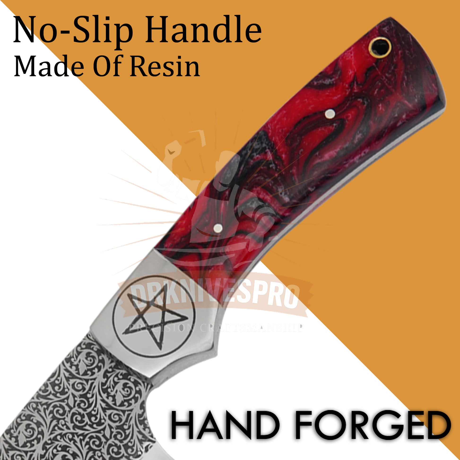 9 PCS Handmade Etching Chef Set with Leather Roll Kit Bag |DRSKNIVES HUB