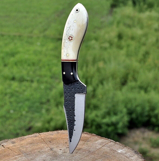 1095 High Carbon Steel Fixed Blade Knife Skinner Survival