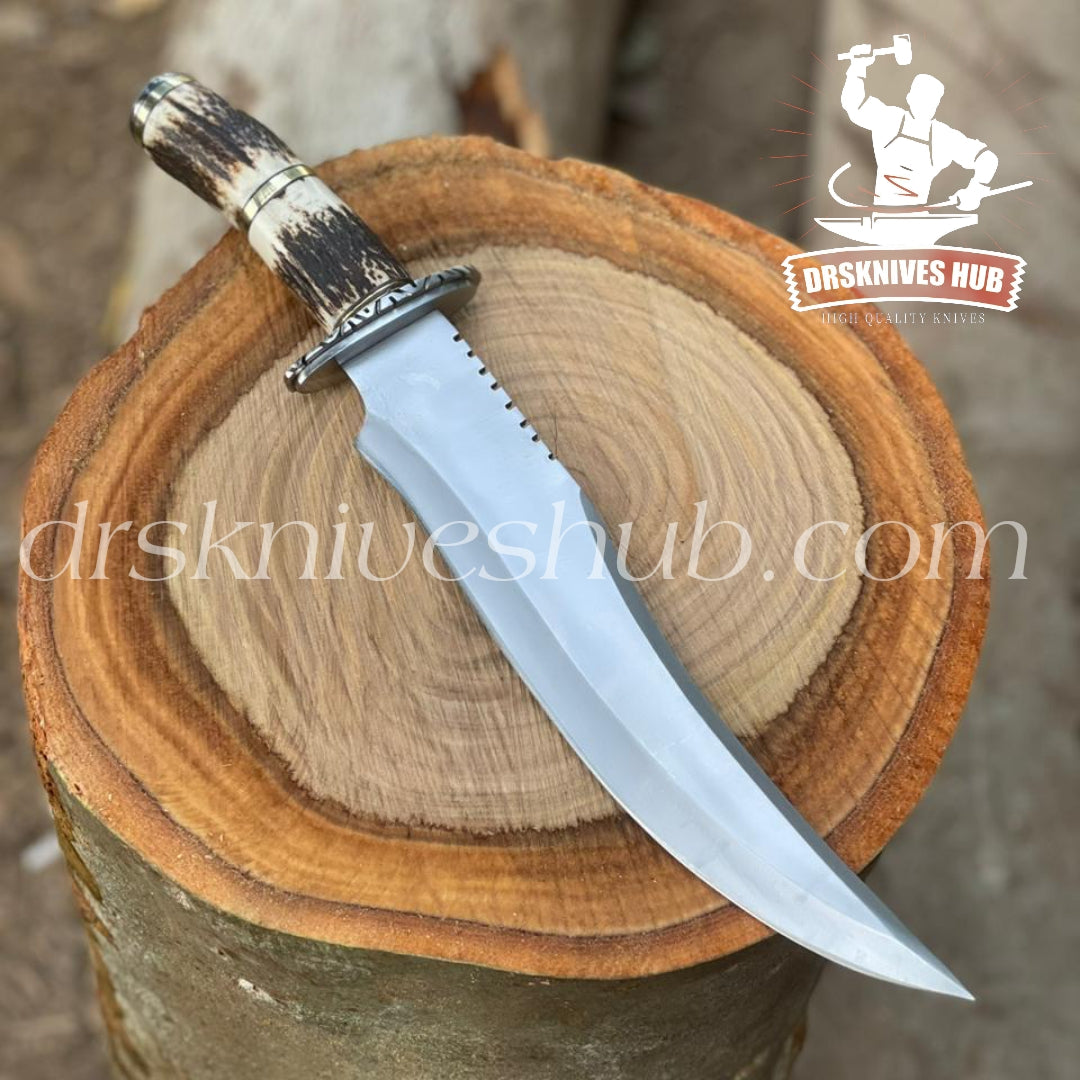 Handmade Stainless Steel Bowie knife Custom Made Hunting Bowie knife, Outdoor Camping knife