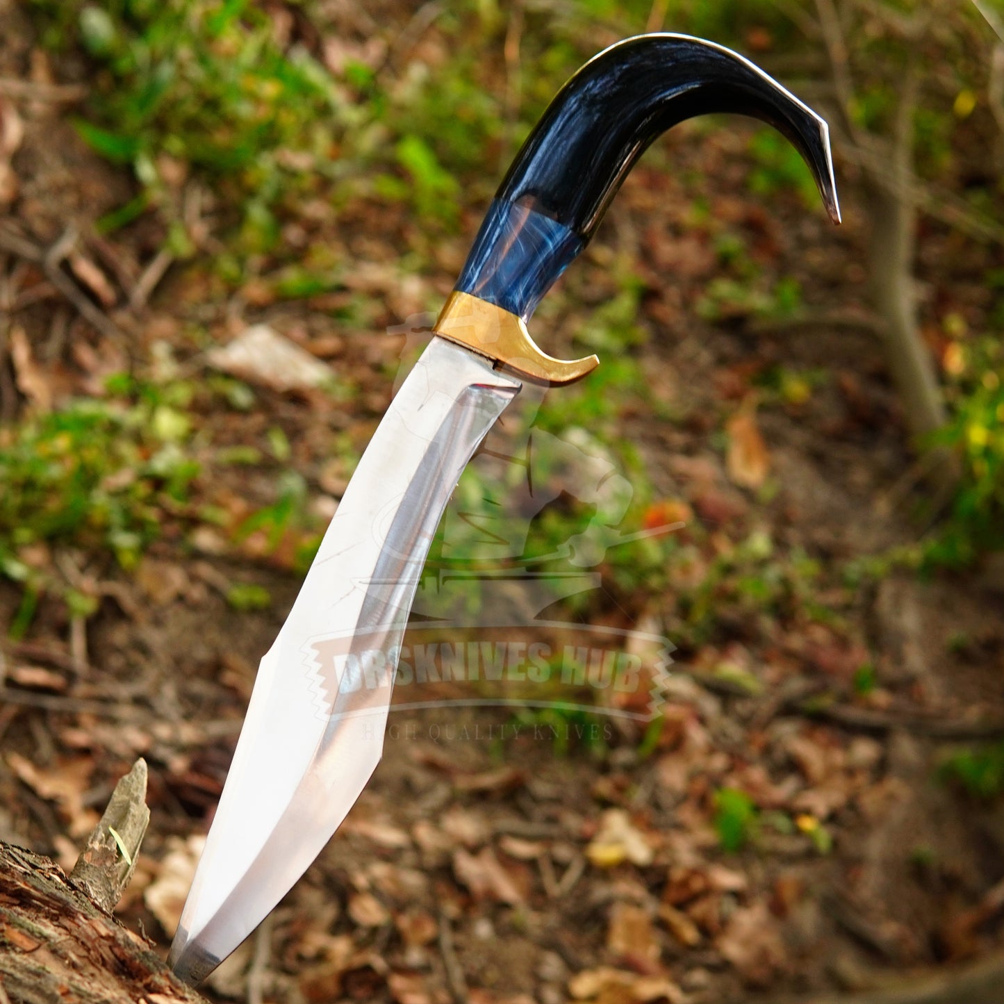 D2 Steel Handmade Bowie Knife With Leather Sheath Cover | DRSKNIVES HU