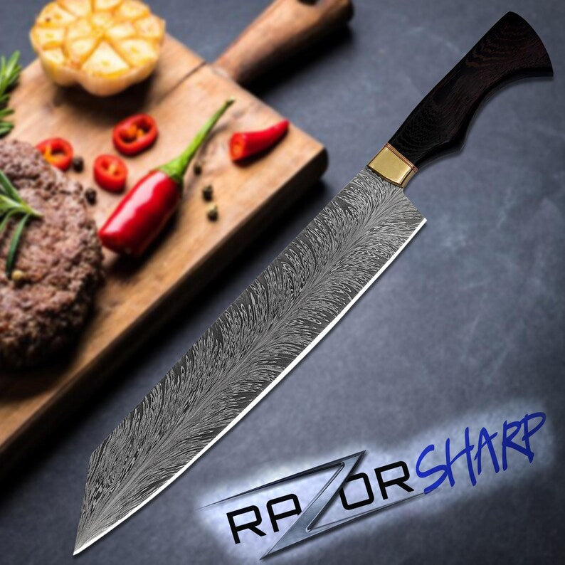 Personalized Handmade Damascus Steel Professional Chef Knife 