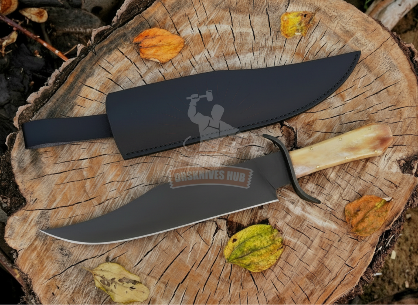 Juan Padillo Bowie Knife Handmade powder Coated Blade Bowie Knife