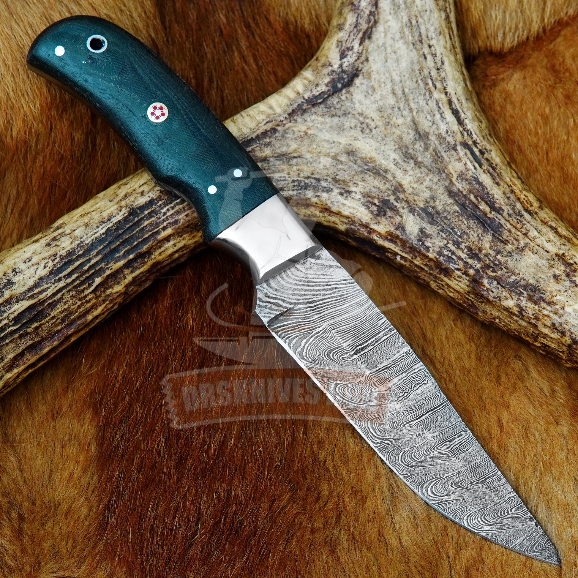 Damascus Hunting Knife 10"