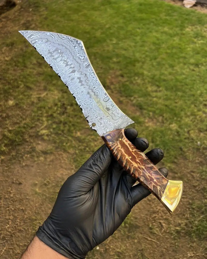 Handcrafted Damascus Fixed Blade Knife