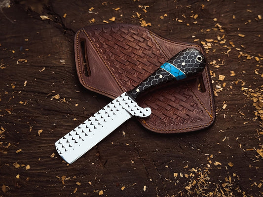 Bull Cutter Knife Best Handmade Knife With Beautiful Handle and Leather Sheath