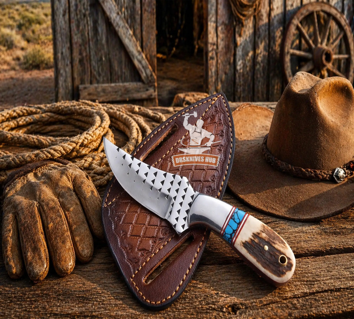 Rasp Steel Cowboy EDC Knife