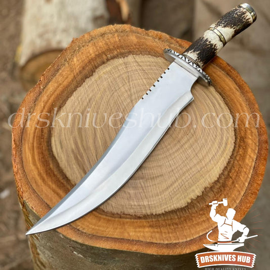 Handmade Stainless Steel Bowie knife Custom Made Hunting Bowie knife, Outdoor Camping knife