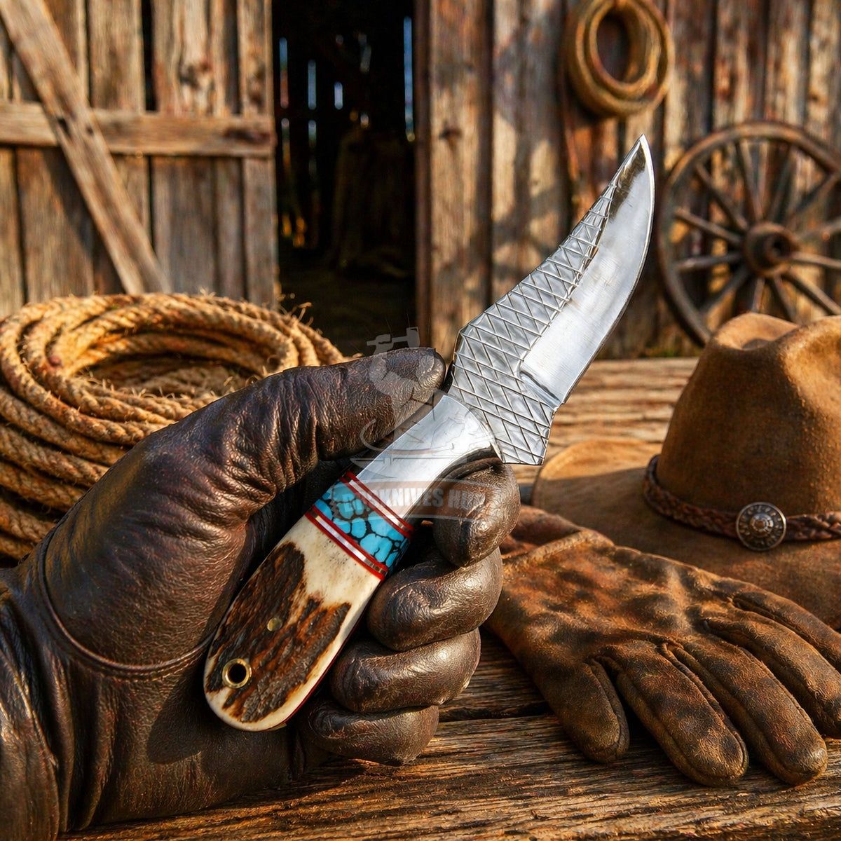 Rasp Steel Cowboy EDC Knife