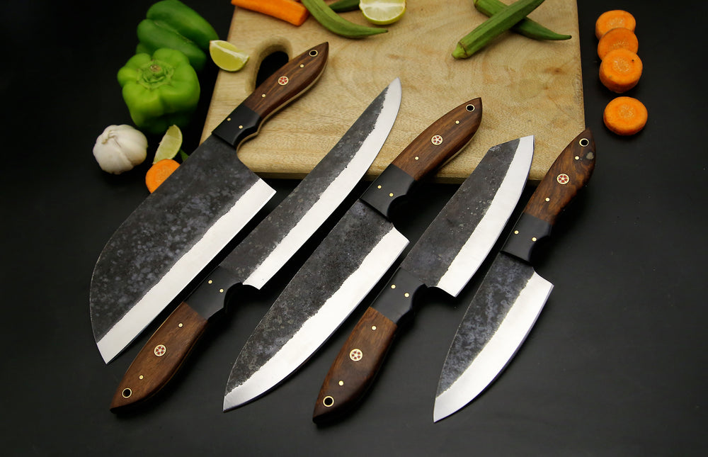 Handmade High Carbon steel Chef Knife set of 5 PCS