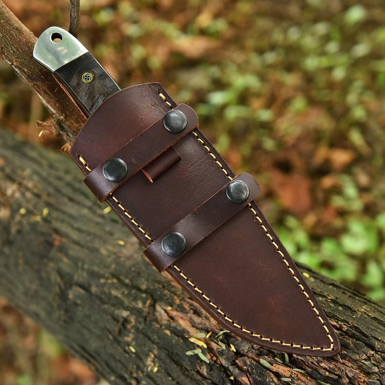 Hand forged Stainless Steel Hunting tanto knife with sheath