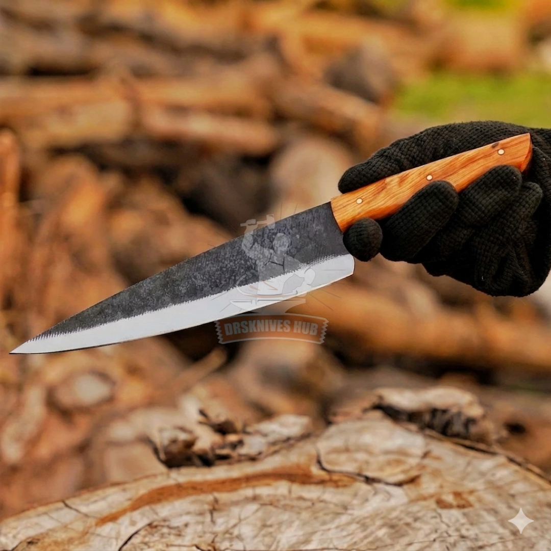 D2 Steel Chef Knife 13" – Wood Handle 50-55 HRC | DRSKNIVES HUB