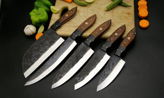 Handmade High Carbon steel Chef Knife set of 5 PCS