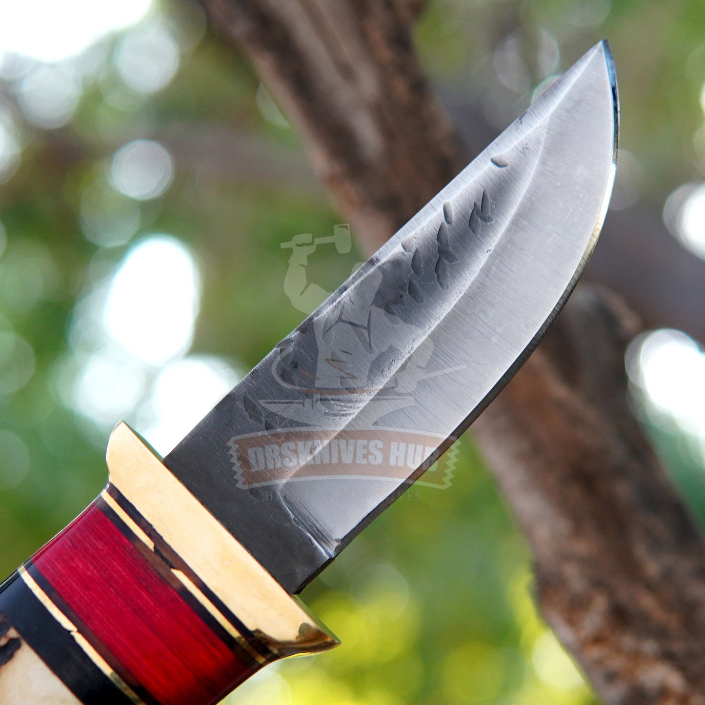 Hunting Knife 10" – Stag Handle Handcrafted Outdoor Knife | DRSKNIVES HUB