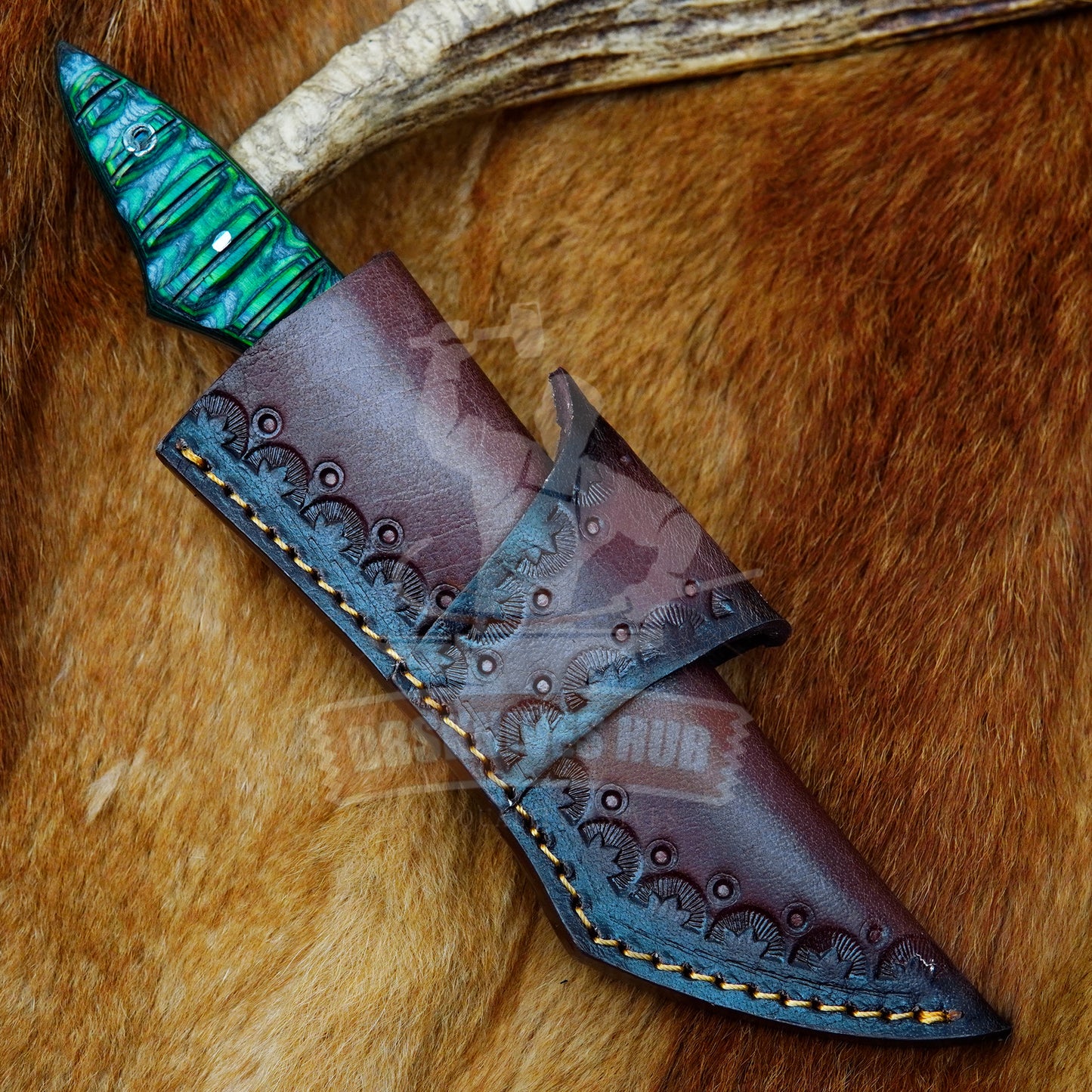 Tanto Knife 9" – Carbon Steel Fixed Blade with Wood Handle | DRSKNIVES HUB