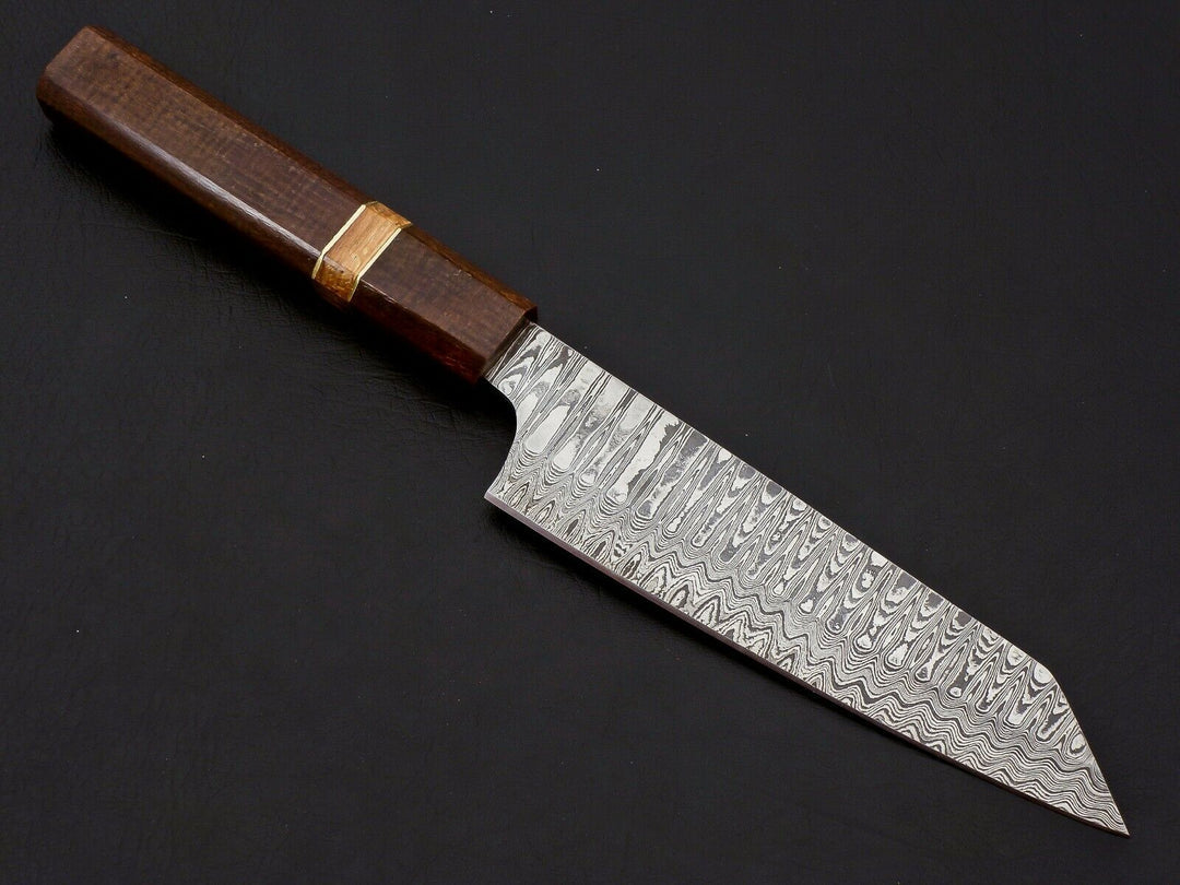 Handmade Damascus Steel Blade 13" Chef Knife Wood Handle