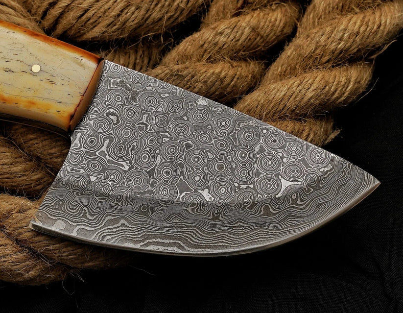 Custom Handmade Damascus Steel Blade 7" inches Skinner Knife