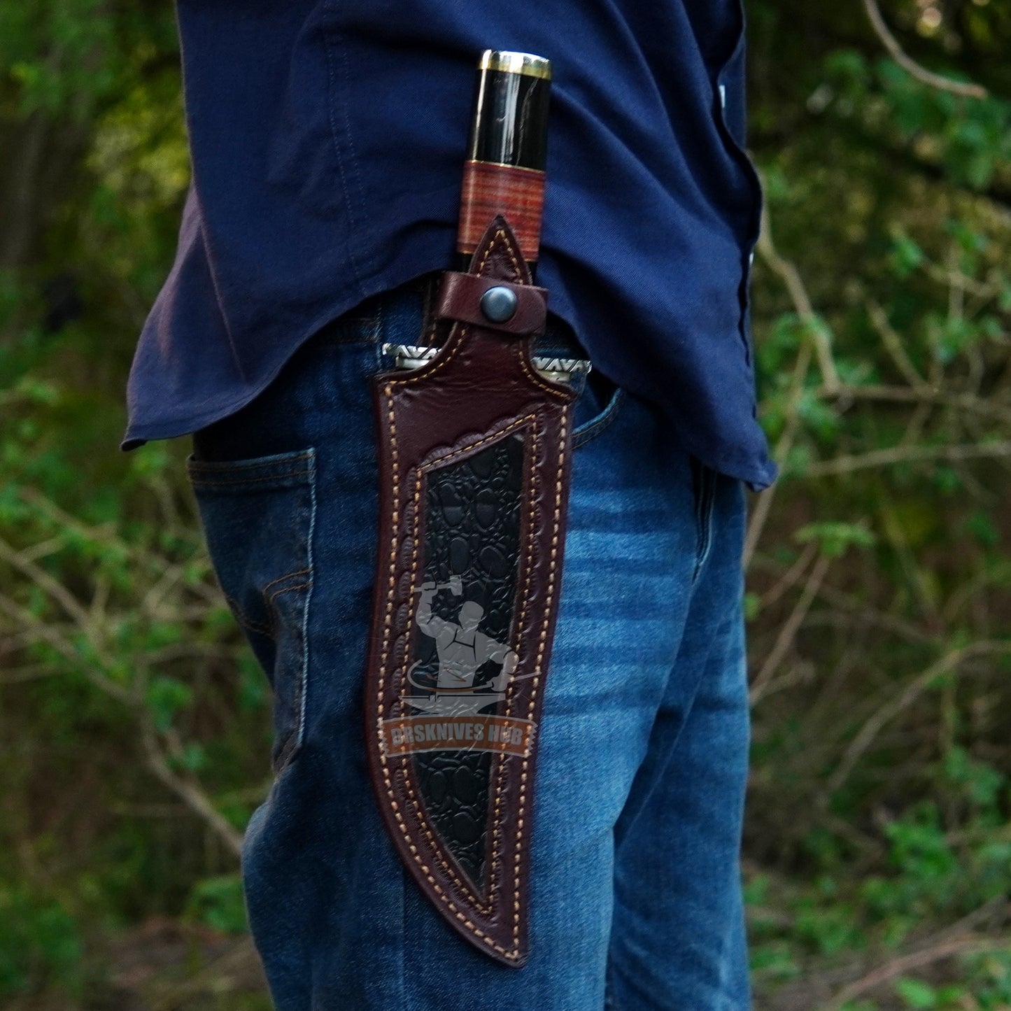 Custom Handmade Best Bowie Knife – 15" D2 Steel