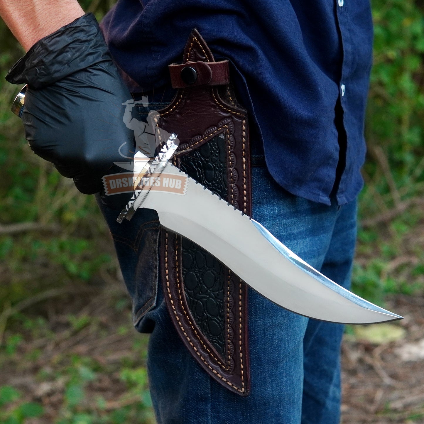 Custom Handmade Best Bowie Knife – 15" D2 Steel