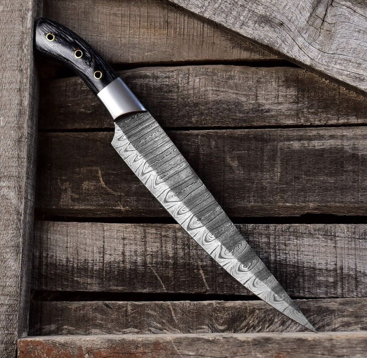 Japanese Kitchen Slicing  Damascus Steel Cooking Cutlery 13”inch