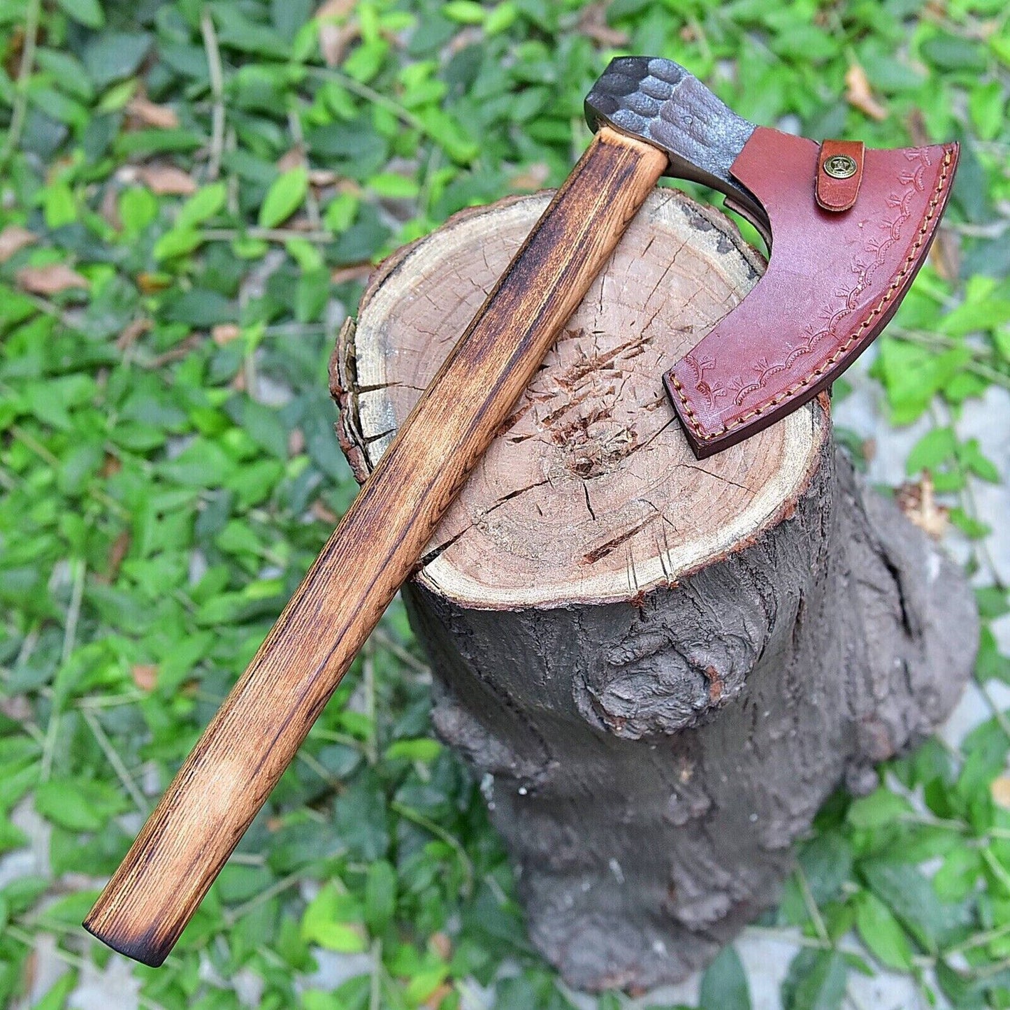 Handmade Forged Carbon Steel Tomahawk Hatchet Camping Hunting Viking Axe