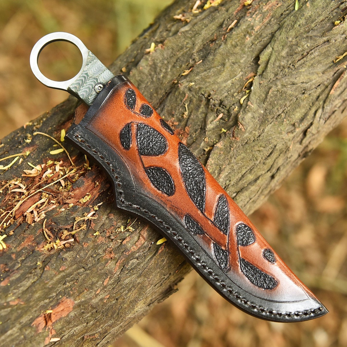 Stainless Steel Hunting Knife 8.5" – G10 Handle with Leather Sheath | DRSKNIVES HUB