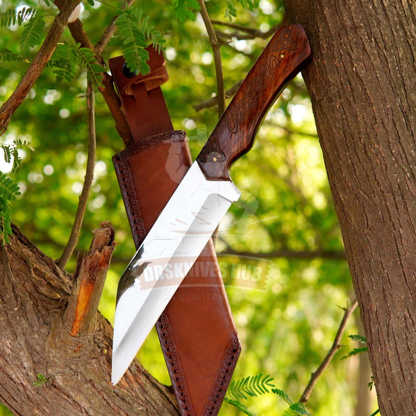 Stainless Steel Seax Knife 13"