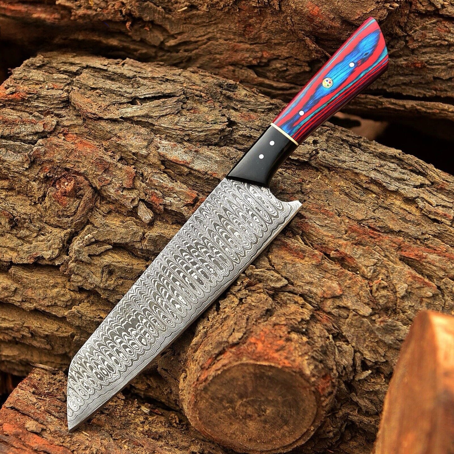 Chef Knife Handmade Damascus Steel Kitchen knife 12" inches Chef Knife