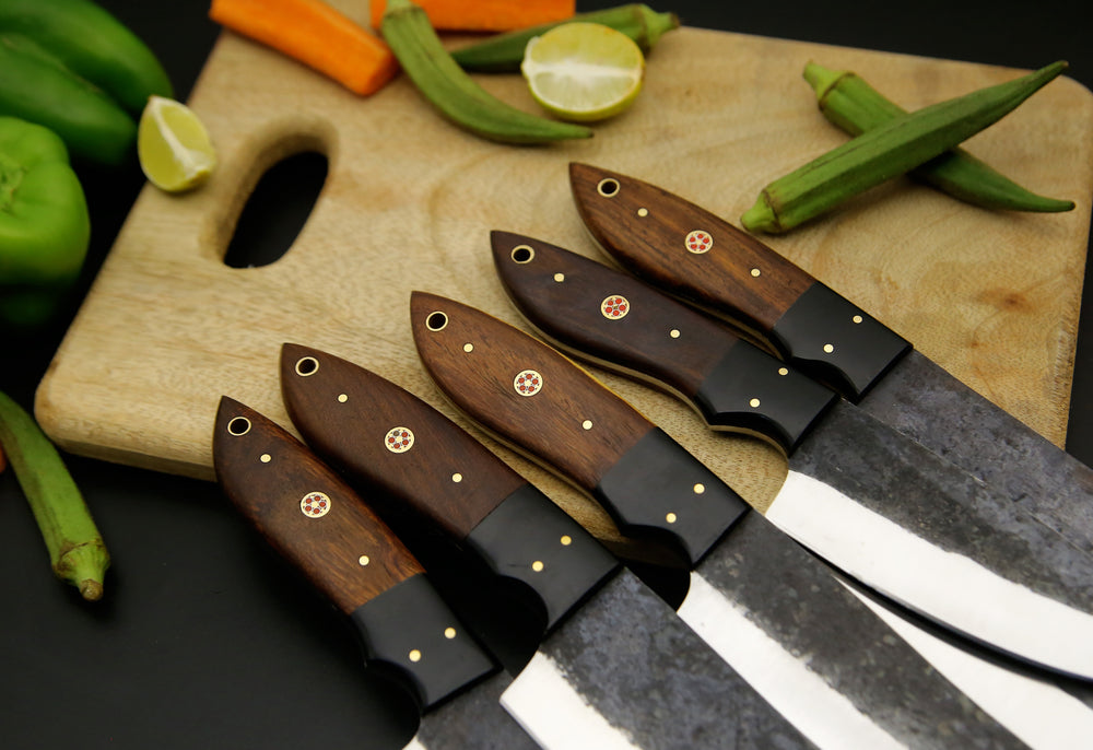 Handmade High Carbon steel Chef Knife set of 5 PCS