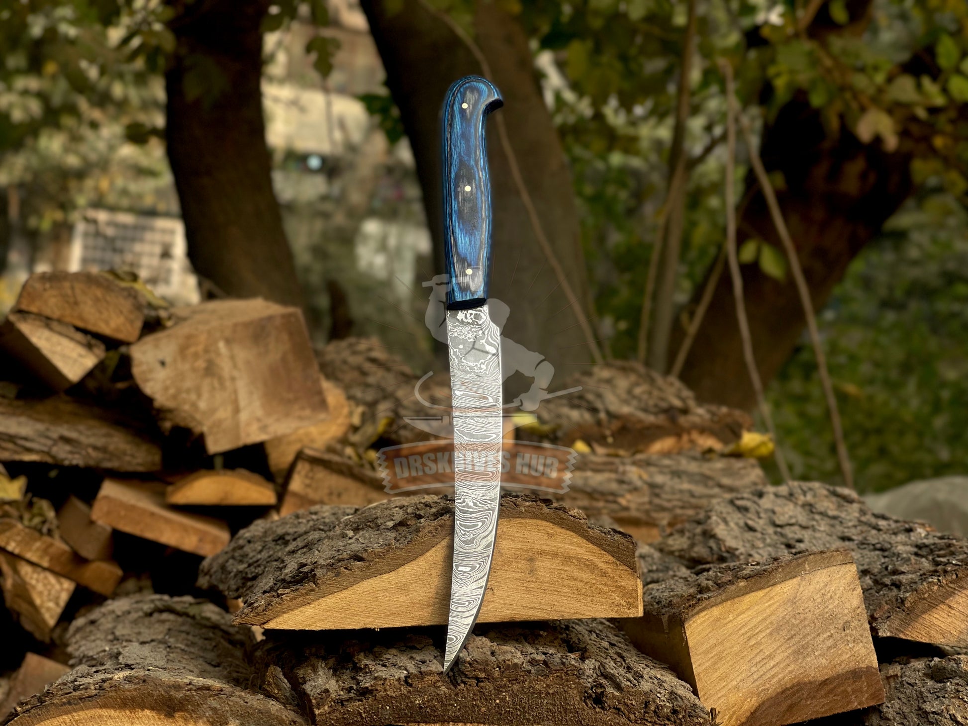 Damascus Fillet Knife – 12" Fishing Knife with Sheath | DRSKNIVES HUB