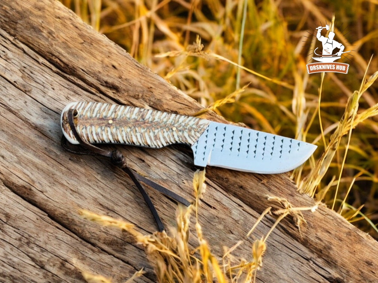 Rasp Steel Ranch Knife 8" – Pine Cone Handle | DRSKNIVES HUB
