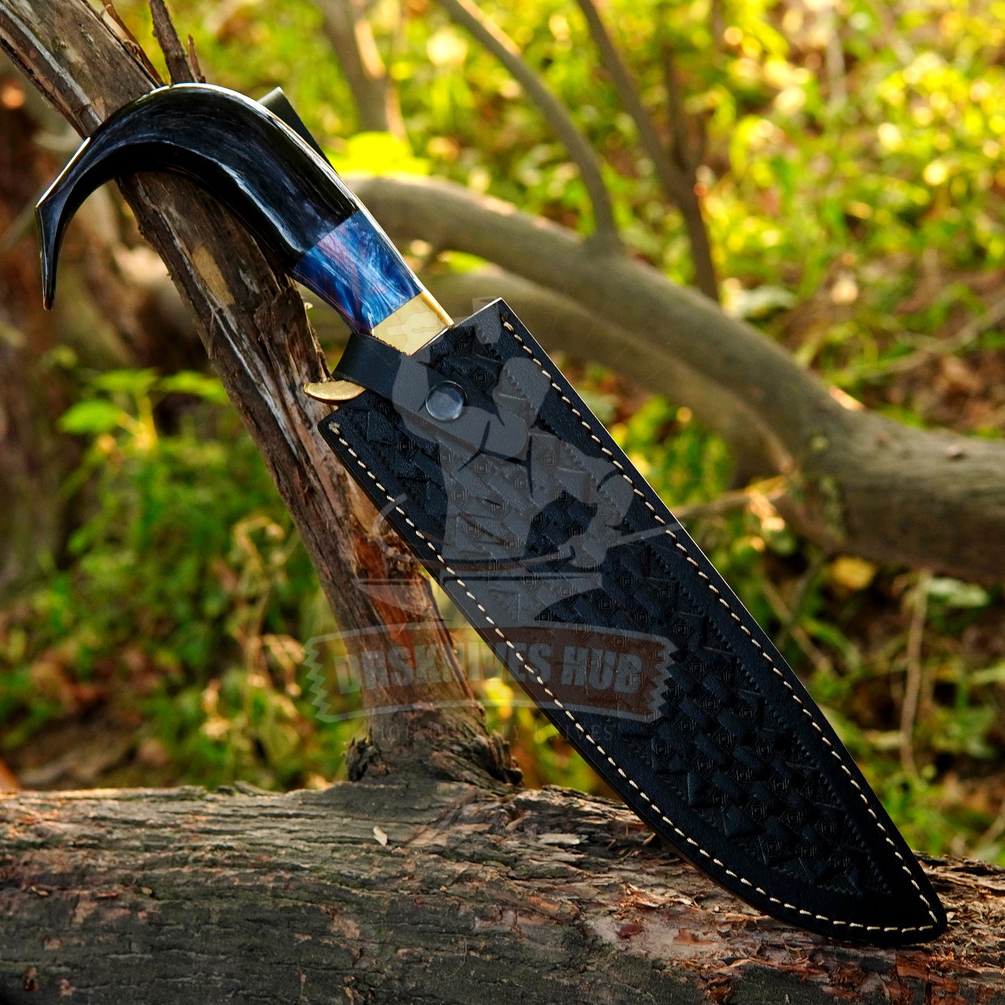 D2 Steel Handmade Bowie Knife With Leather Sheath Cover | DRSKNIVES HU