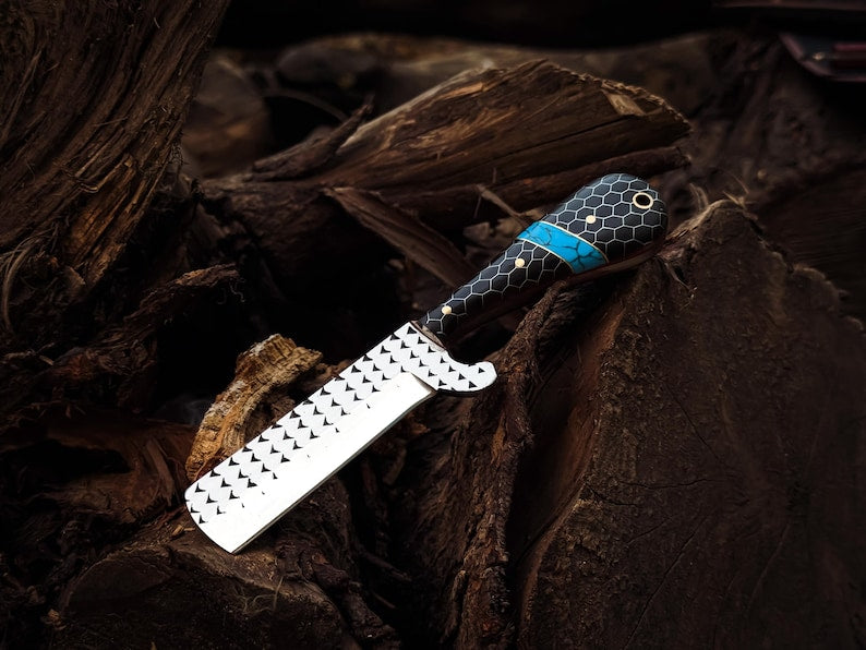 Bull Cutter Knife Best Handmade Knife With Beautiful Handle and Leather Sheath