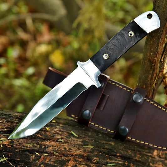 Hand forged Stainless Steel Hunting tanto knife with sheath