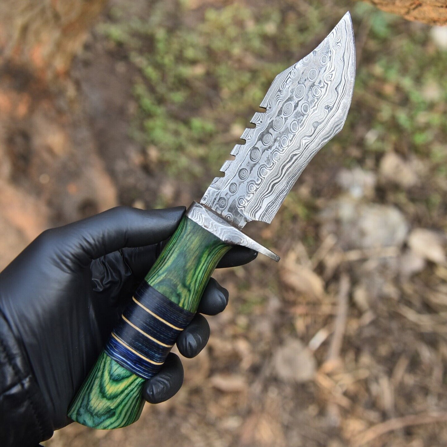 Custom Handmade Damascus Hunting Knife – Hand Forged Damascus Steel Blade | DRSKNIVES HUB