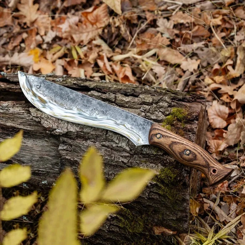 Premium Custom Handmade Carbon Steel Machete – Full Tang Hunting & Camping Knife | DRSKNIVES HUB