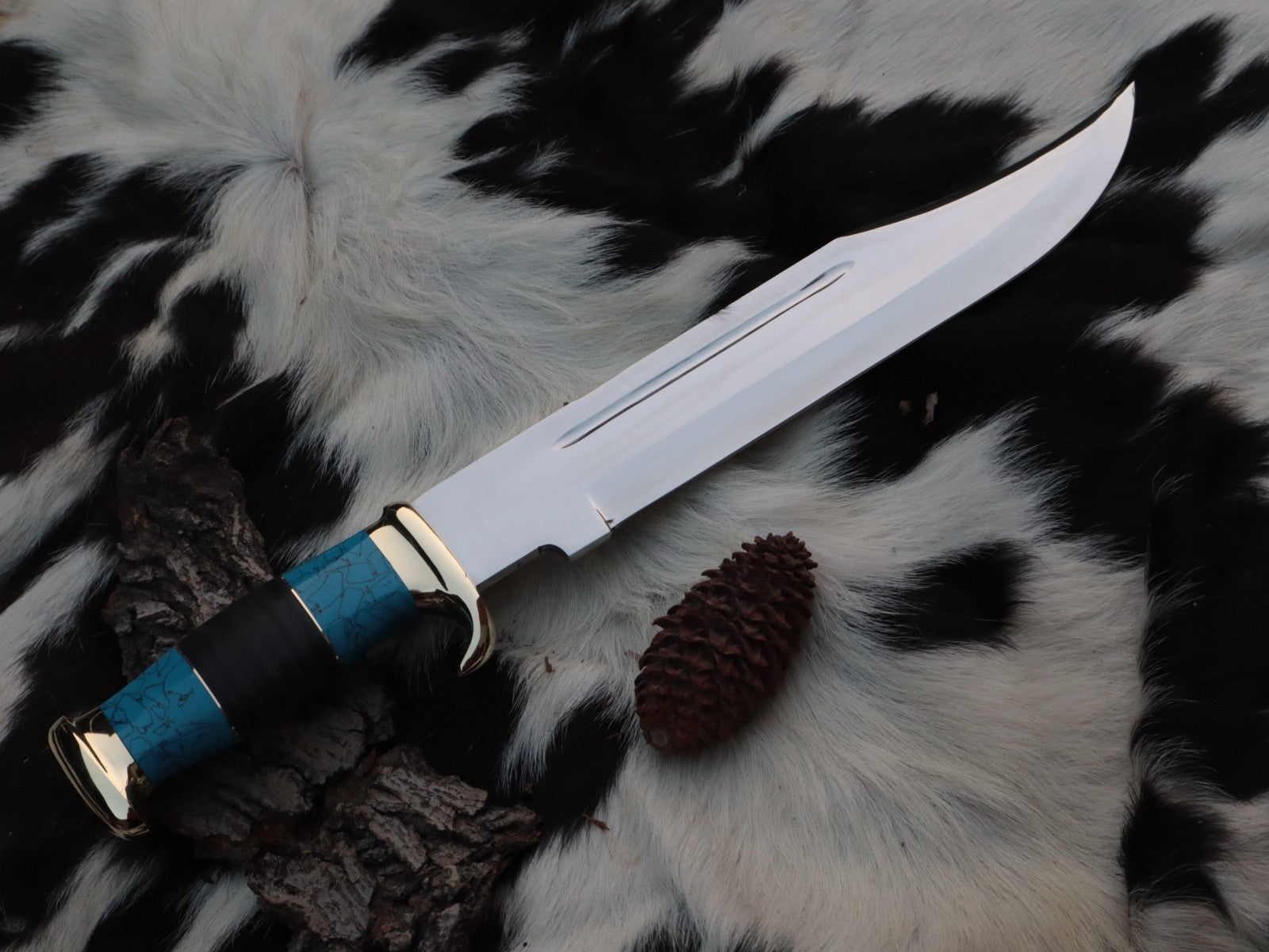 Crocodile Dundee Bowie Knife – 18 Inch Hand Forged Survival Knife with Sheath - DRS KNIVES HUB