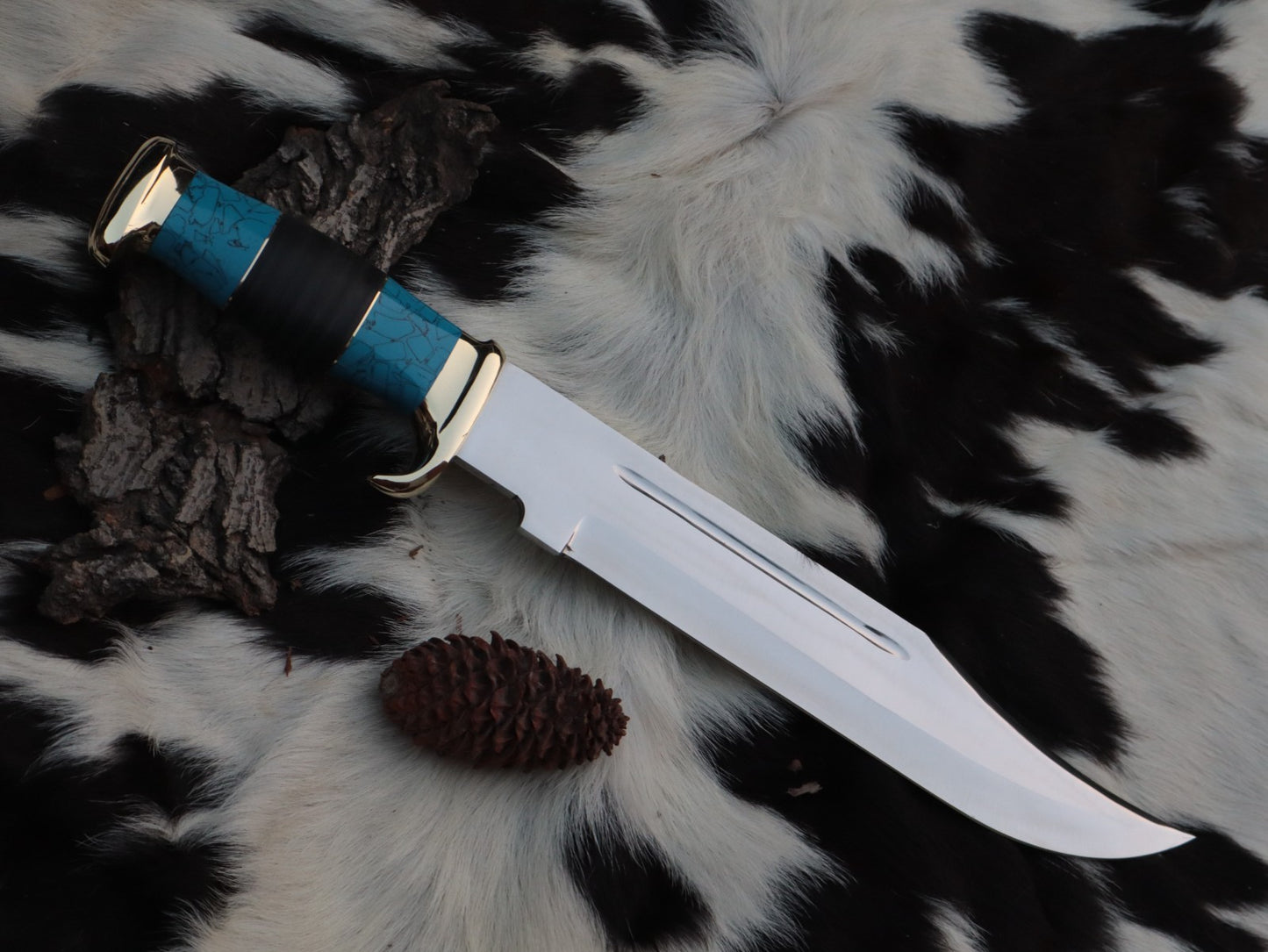 Crocodile Dundee Bowie Knife – 18 Inch Hand Forged Survival Knife with Sheath - DRS KNIVES HUB