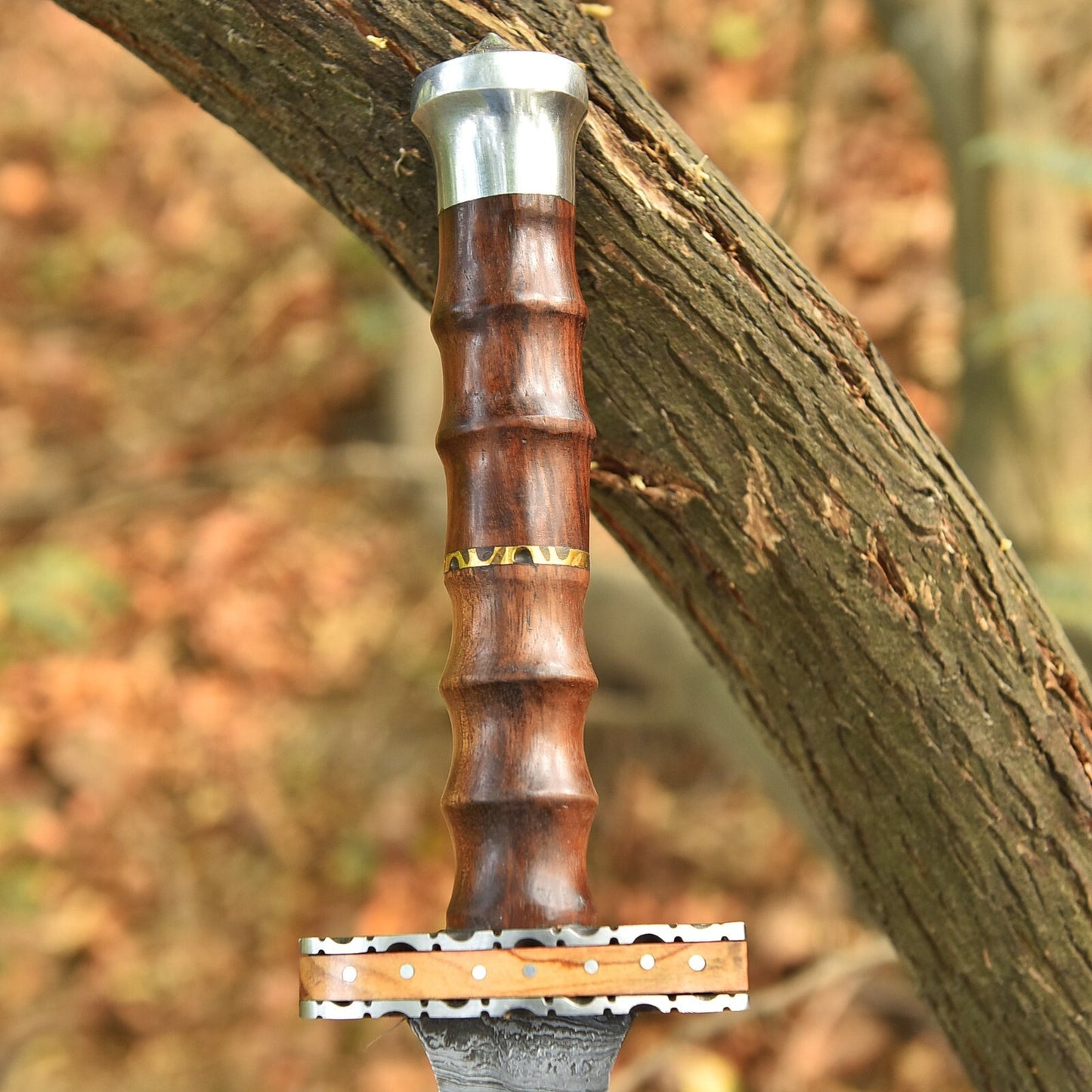 Custom Hand‑Forged Damascus Steel Gladius Sword – 512‑Layer Twist Pattern | 20″ Overall | DRSKNIVES HUB