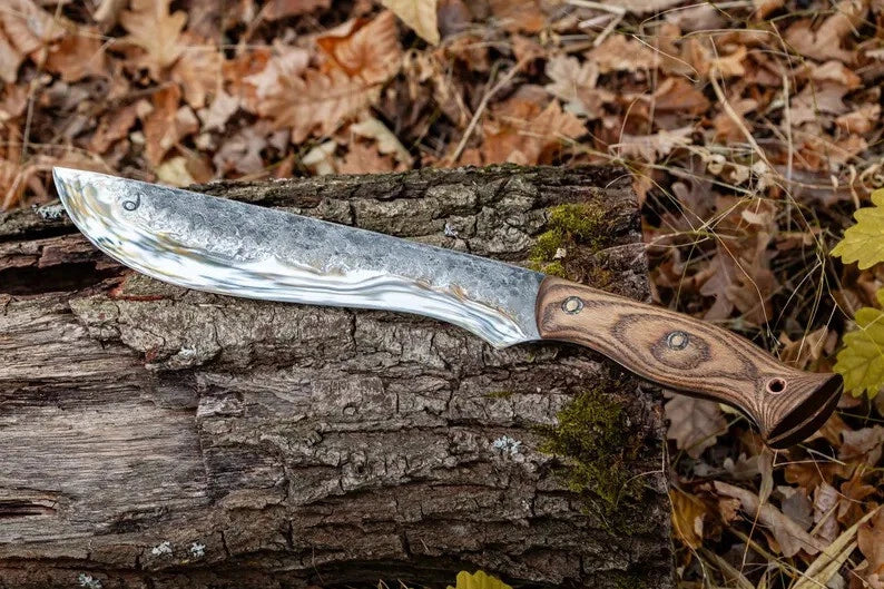 Premium Custom Handmade Carbon Steel Machete – Full Tang Hunting & Camping Knife | DRSKNIVES HUB